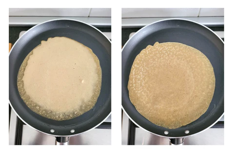 Brokastu ideja. Kafjas plānās pankūkas jeb crepes