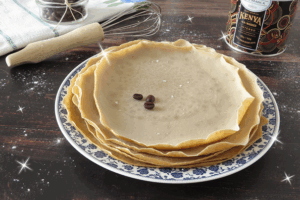 Brokastu ideja. Kafjas plānās pankūkas jeb crepes